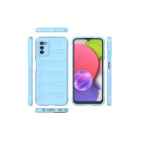 Newface Samsung Galaxy A03S Kılıf Optimum Silikon - Sky Blue
