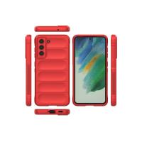 Newface Samsung Galaxy S21 FE Kılıf Optimum Silikon - Kırmızı