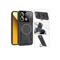 Newface Samsung Galaxy A05 Kılıf Joy Lens Standlı Kapak - Siyah