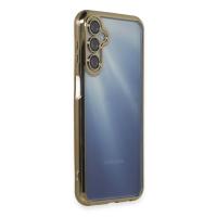 Newface Samsung Galaxy A35 5G Kılıf Razer Lensli Silikon - Gold