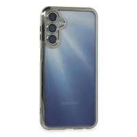 Newface Samsung Galaxy A55 5G Kılıf Razer Lensli Silikon - Gümüş