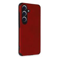 Newface Samsung Galaxy S24 Kılıf Loop Deri Silikon - Kırmızı