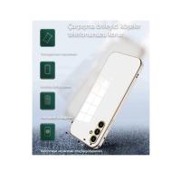 Newface Samsung Galaxy S25 Plus Kılıf Volet Silikon - Açık Yeşil