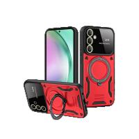 Newface Samsung Galaxy S24 FE Kılıf Joy Lens Standlı Kapak - Kırmızı