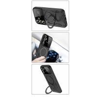 Newface Samsung Galaxy S24 FE Kılıf Joy Lens Standlı Kapak - Kırmızı