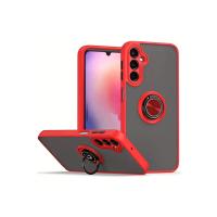 Newface Samsung Galaxy A26 Kılıf Montreal Yüzüklü Silikon Kapak - Kırmızı