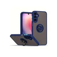 Newface Samsung Galaxy A26 Kılıf Montreal Yüzüklü Silikon Kapak - Lacivert