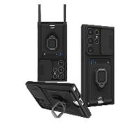 Newface Samsung Galaxy S25 Ultra Kılıf Zuma Kartvizitli Yüzüklü Silikon - Siyah