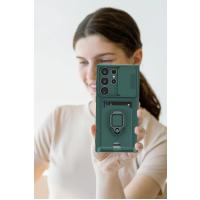 Newface Samsung Galaxy S25 Ultra Kılıf Zuma Kartvizitli Yüzüklü Silikon - Lila