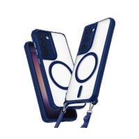 Newface Samsung Galaxy S23 Kılıf Enka Magsafe Silikon Kılıf - Lacivert