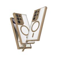 Newface Samsung Galaxy S23 Ultra Kılıf Enka Magsafe Silikon Kılıf - Desert