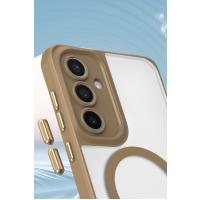 Newface Samsung Galaxy S25 Kılıf Enka Magsafe Silikon Kılıf - Siyah