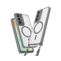 Newface Samsung Galaxy S25 Kılıf Enka Magsafe Silikon Kılıf - Titan Gri