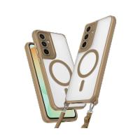 Newface Samsung Galaxy S24 FE Kılıf Enka Magsafe Silikon Kılıf - Desert