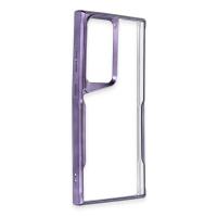 Newface Samsung Galaxy S25 Ultra Kılıf Boyi Silikon Kapak - Derin Mor