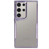 Newface Samsung Galaxy S25 Ultra Kılıf Boyi Silikon Kapak - Derin Mor