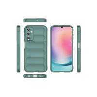 Newface Samsung A36 Kılıf Optimum Silikon - Koyu Yeşil