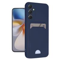 Newface Samsung Galaxy A16 5G Kılıf Kelvin Kartvizitli Silikon - Lacivert