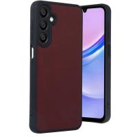 Newface Samsung Galaxy M15 Kılıf Aras Deri Kapak - Bordo