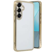 Newface Samsung Galaxy S25 Plus Kılıf Razer Lensli Silikon - Gold