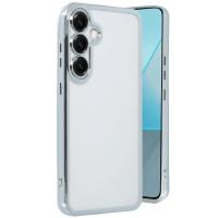 Newface Samsung Galaxy S25 Plus Kılıf Razer Lensli Silikon - Gümüş