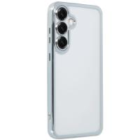 Newface Samsung Galaxy S25 Plus Kılıf Razer Lensli Silikon - Gümüş