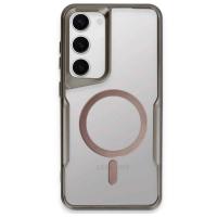 Newface Samsung Galaxy S23 Kılıf Boyi Magsafe Silikon Kapak - Titan Gri