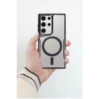 Newface Samsung Galaxy S23 Kılıf Boyi Magsafe Silikon Kapak - Titan Gri