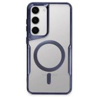Newface Samsung Galaxy S23 Kılıf Boyi Magsafe Silikon Kapak - Lacivert