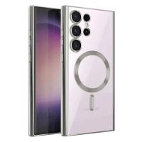 Newface Samsung Galaxy S25 Ultra Kılıf Kross Magneticsafe Kapak - Gümüş