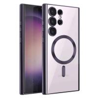 Newface Samsung Galaxy S25 Ultra Kılıf Kross Magneticsafe Kapak - Mor