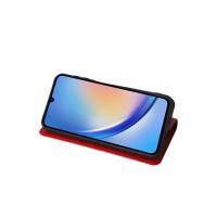 Newface Samsung Galaxy A24 4G Kılıf Trend S Plus Kapaklı Kılıf - Kırmızı