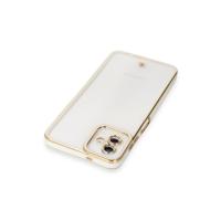Newface Samsung Galaxy A04 Kılıf Liva Lens Silikon - Beyaz