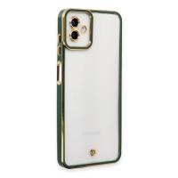 Newface Samsung Galaxy A04 Kılıf Liva Lens Silikon - Yeşil