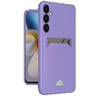 Newface Samsung Galaxy A36 Kılıf Kelvin Kartvizitli Silikon - Lila