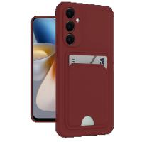 Newface Samsung Galaxy M15 Kelvin Kartvizitli Silikon - Bordo