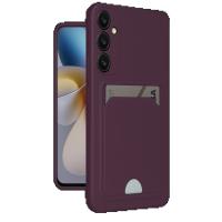 Newface Samsung Galaxy A26 Kılıf Kelvin Kartvizitli Silikon - Derin Mor