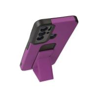 Newface Tecno Pova Neo Kılıf Mega Standlı Silikon - Mor