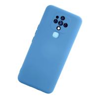 Newface Tecno Camon 16 Kılıf Nano içi Kadife Silikon - Mavi