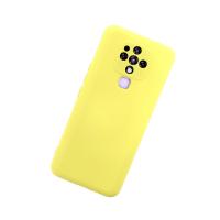 Newface Tecno Camon 16 Kılıf Nano içi Kadife Silikon - Sarı