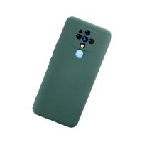 Newface Tecno Camon 16 Kılıf Nano içi Kadife Silikon - Koyu Yeşil