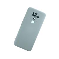 Newface Tecno Camon 16 Kılıf Nano içi Kadife Silikon - Buz Mavisi