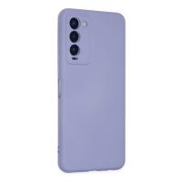 Newface Tecno Camon 18 Kılıf Nano içi Kadife Silikon - Lila