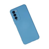 Newface Tecno Camon 18 Kılıf Nano içi Kadife Silikon - Mavi