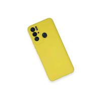 Newface Tecno Pova Neo Kılıf Nano içi Kadife Silikon - Sarı