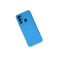 Newface Tecno Pova Neo Kılıf Nano içi Kadife Silikon - Mavi