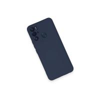 Newface Tecno Pova Neo Kılıf Nano içi Kadife Silikon - Lacivert