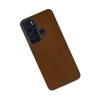 Newface Tecno Pova Neo Kılıf Loop Deri Silikon - Kahverengi
