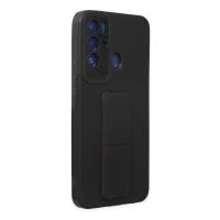 Newface Tecno Pova Neo Kılıf Mega Standlı Silikon - Siyah