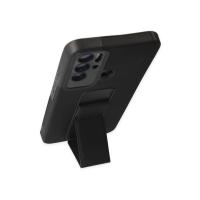 Newface Tecno Pova Neo Kılıf Mega Standlı Silikon - Siyah